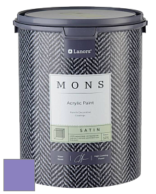 MONS SATIN PAINT – 100% акриловая полуматовая краска, 12% блеска цвет NCS S 2050-R60B 