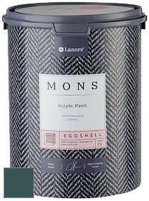 MONS EGGSHELL PAINT – 100% акриловая шелковисто-матовая краска, 7 % блеска цвет NCS S 7020-B50G 
