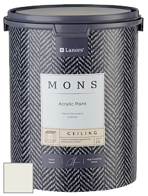 MONS CEILING PAINT – Aбсолютно матовая потолочная краска, 2% блеска цвет NCS S 0603-G80Y 
