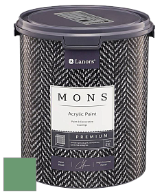 MONS PREMIUM PAINT – 100% акриловая интерьерная краска с шелковистым матовым блеском цвет NCS S 3040-G10Y 