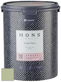 MONS EGGSHELL PAINT – 100% акриловая шелковисто-матовая краска, 7 % блеска цвет NCS S 2020-G40Y 