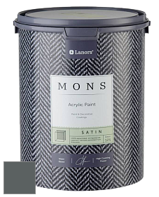 MONS SATIN PAINT – 100% акриловая полуматовая краска, 12% блеска цвет NCS S 7005-B50G 