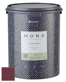 MONS SATIN PAINT – 100% акриловая полуматовая краска, 12% блеска цвет NCS S 5040-R10B 