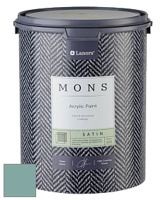 MONS SATIN PAINT – 100% акриловая полуматовая краска, 12% блеска цвет NCS S 3020-B60G 