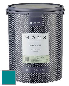 MONS SATIN PAINT – 100% акриловая полуматовая краска, 12% блеска цвет NCS S 3060-B30G 
