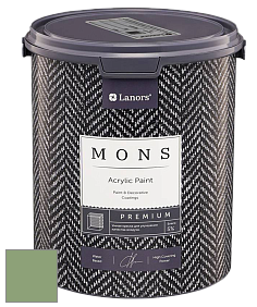 MONS PREMIUM PAINT – 100% акриловая интерьерная краска с шелковистым матовым блеском цвет NCS S 3030-G30Y 