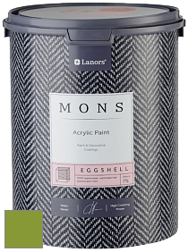 MONS EGGSHELL PAINT – 100% акриловая шелковисто-матовая краска, 7 % блеска цвет NCS S 2070-G40Y 