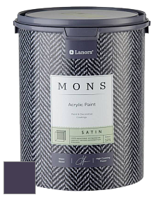 MONS SATIN PAINT – 100% акриловая полуматовая краска, 12% блеска цвет MONS 222 Пульчинелла