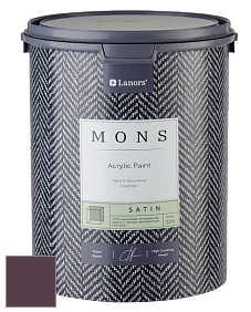 MONS SATIN PAINT – 100% акриловая полуматовая краска, 12% блеска цвет NCS S 7020-R30B 