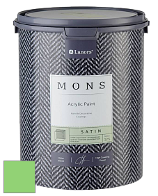 MONS SATIN PAINT – 100% акриловая полуматовая краска, 12% блеска цвет NCS S 0560-G20Y 