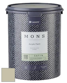 MONS SATIN PAINT – 100% акриловая полуматовая краска, 12% блеска цвет NCS S 2010-G70Y 