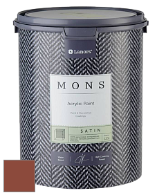 MONS SATIN PAINT – 100% акриловая полуматовая краска, 12% блеска цвет NCS S 4550-Y70R 