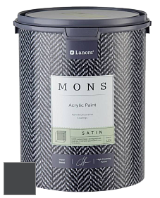MONS SATIN PAINT – 100% акриловая полуматовая краска, 12% блеска цвет NCS S 8502-B 