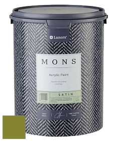 MONS SATIN PAINT – 100% акриловая полуматовая краска, 12% блеска цвет NCS S 3065-G50Y 