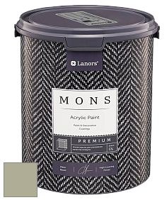 MONS PREMIUM PAINT – 100% акриловая интерьерная краска с шелковистым матовым блеском цвет NCS S 3010-G70Y 
