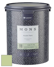 MONS SATIN PAINT – 100% акриловая полуматовая краска, 12% блеска цвет NCS S 1030-G40Y 