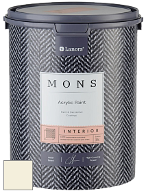 MONS INTERIOR PAINT – 100% акриловая глубоко матовая краска, 3% блеска цвет NCS S 0505-G90Y 