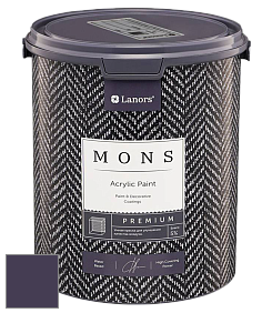 MONS PREMIUM PAINT – 100% акриловая интерьерная краска с шелковистым матовым блеском цвет MONS 222 Пульчинелла