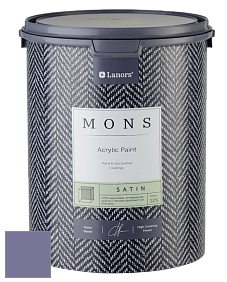 MONS SATIN PAINT – 100% акриловая полуматовая краска, 12% блеска цвет NCS S 4030-R60B 