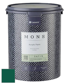 MONS SATIN PAINT – 100% акриловая полуматовая краска, 12% блеска цвет NCS S 5540-B90G 