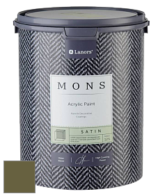 MONS SATIN PAINT – 100% акриловая полуматовая краска, 12% блеска цвет NCS S 6030-G70Y 
