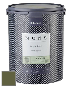 MONS SATIN PAINT – 100% акриловая полуматовая краска, 12% блеска цвет NCS S 6030-G50Y 