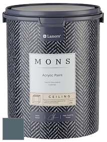 MONS CEILING PAINT – Aбсолютно матовая потолочная краска, 2% блеска цвет MONS 69 Черный жемчуг