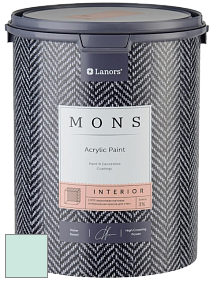 MONS INTERIOR PAINT – 100% акриловая глубоко матовая краска, 3% блеска цвет NCS S 0515-B80G 