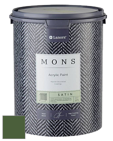 MONS SATIN PAINT – 100% акриловая полуматовая краска, 12% блеска цвет NCS S 5540-G30Y 