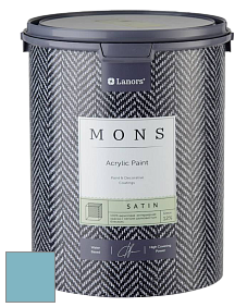 MONS SATIN PAINT – 100% акриловая полуматовая краска, 12% блеска цвет NCS S 2030-B10G 