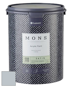 MONS SATIN PAINT – 100% акриловая полуматовая краска, 12% блеска цвет NCS S 2005-R90B 