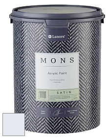 MONS SATIN PAINT – 100% акриловая полуматовая краска, 12% блеска цвет NCS S 0505-R80B 
