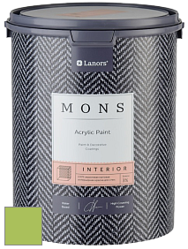 MONS INTERIOR PAINT – 100% акриловая глубоко матовая краска, 3% блеска цвет NCS S 1060-G40Y 