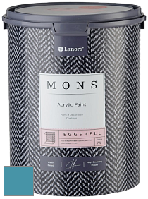 MONS EGGSHELL PAINT – 100% акриловая шелковисто-матовая краска, 7 % блеска цвет NCS S 3040-B10G 