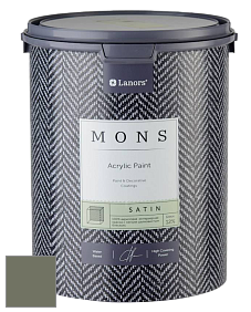 MONS SATIN PAINT – 100% акриловая полуматовая краска, 12% блеска цвет NCS S 6010-G50Y 