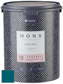 MONS EGGSHELL PAINT – 100% акриловая шелковисто-матовая краска, 7 % блеска цвет NCS S 5045-B10G 
