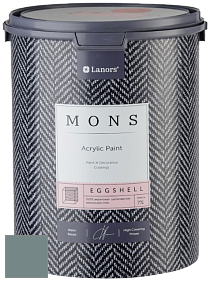 MONS EGGSHELL PAINT – 100% акриловая шелковисто-матовая краска, 7 % блеска цвет NCS S 5010-B50G 
