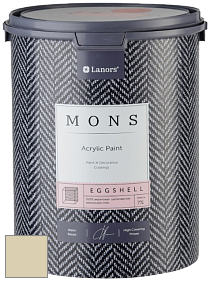 MONS EGGSHELL PAINT – 100% акриловая шелковисто-матовая краска, 7 % блеска цвет NCS S 1510-Y 