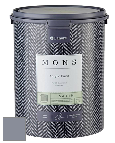 MONS SATIN PAINT – 100% акриловая полуматовая краска, 12% блеска цвет MONS 167 Вересковое поле