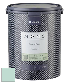MONS SATIN PAINT – 100% акриловая полуматовая краска, 12% блеска цвет NCS S 1015-B80G 