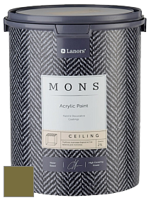 MONS CEILING PAINT – Aбсолютно матовая потолочная краска, 2% блеска цвет NCS S 5040-G70Y 