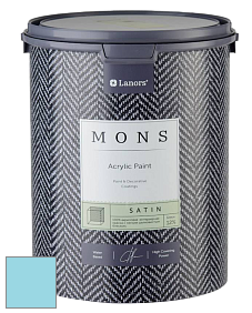 MONS SATIN PAINT – 100% акриловая полуматовая краска, 12% блеска цвет NCS S 0530-B10G 