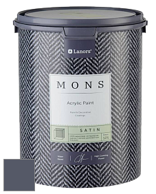 MONS SATIN PAINT – 100% акриловая полуматовая краска, 12% блеска цвет NCS S 7010-R70B 