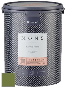 MONS INTERIOR PAINT – 100% акриловая глубоко матовая краска, 3% блеска цвет NCS S 4050-G40Y 
