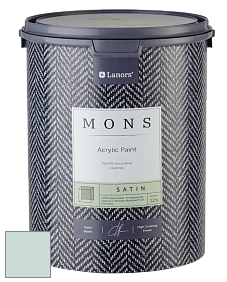 MONS SATIN PAINT – 100% акриловая полуматовая краска, 12% блеска цвет NCS S 1010-B70G 