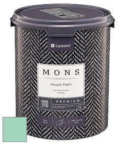 MONS PREMIUM PAINT – 100% акриловая интерьерная краска с шелковистым матовым блеском цвет NCS S 1030-B90G 