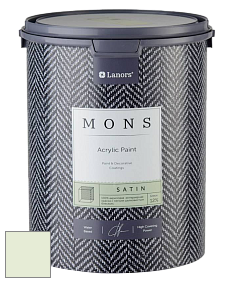 MONS SATIN PAINT – 100% акриловая полуматовая краска, 12% блеска цвет NCS S 0510-G30Y 