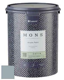 MONS SATIN PAINT – 100% акриловая полуматовая краска, 12% блеска цвет NCS S 3010-B 