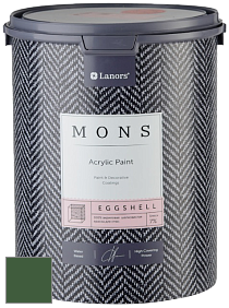 MONS EGGSHELL PAINT – 100% акриловая шелковисто-матовая краска, 7 % блеска цвет NCS S 5540-G20Y 