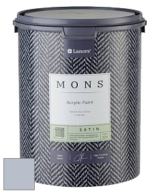 MONS SATIN PAINT – 100% акриловая полуматовая краска, 12% блеска цвет NCS S 2010-R70B 